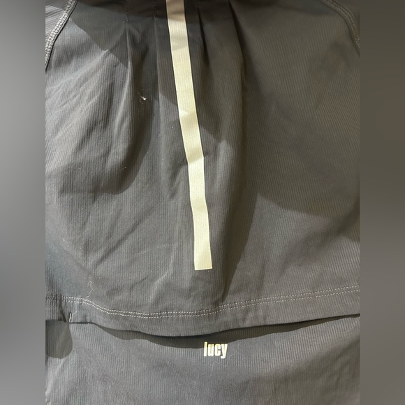 Lucy Black Jacket with Orange Brand Tag size large - Picture 6 of 8